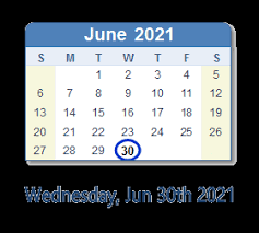 Total number of weeks in 2021 year, presented as excel table calendar. June 30 2021 History News Top Tweets Social Media Day Info