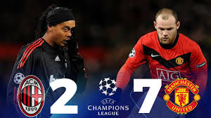 Man United Vs Ac Milan 7 2 Full Highlight Duet Beckham Ronaldinho Hancur Ditangan Rooney Youtube