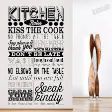 The dining room seems to be where all the entertaining happens. Kitchen Rules Quotes Wall Decals Dining Room Decoration Vinyl Home Interior Wall Stickers For Resturant Modern Home Decor Y329 Wall Stickers Aliexpress