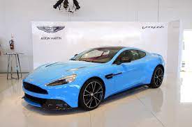 Baby Blue Aston Martin Vanquish Aston Martin Vanquish Aston Martin Aston