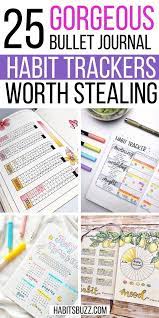 25 Bullet Journal Habit Trackers To Help You Build Better Habits Habit Tracker Bullet Journal Bullet Journal Habit Tracker Layout Bullet Journal Habit