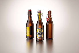 Beer Glass Bottle 500ml 3d Model With Swing Top Closure Beer Glass Glass Bottles Bottle