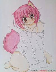 Wie Zeichne Ein Madchen In Einem Bleistift Oder Einem Katzenmadchen Anime