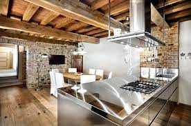 Bricks Steel In The Kitchen Design Arredamenti Pialorsi Interior Design Kitchen Exposed Brick Wood Home Decor