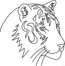 Spice up coloring time with a fun tiger coloring page! Tiger Outline Coloring Pages Tiger Line Art Printable Coloring4free Coloring4free Com