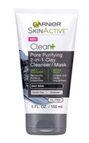Review Garnier Skinactive Pore Purifying 2 In 1 Clay Cleanser Mask Garnier Mask Purifyingmask Skinactive Mask For Oily Skin Garnier Skin Active Beauty Products Drugstore