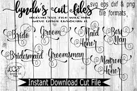 These svg images were created by modifying the images of pixabay. Bridal Party Svg Eps Dxf File 66280 Cut Files Design Bundles