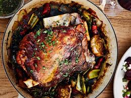 Slow Roasted Lamb Shoulder With Shallots And White Wine Recipe Recipe Slow Roasted Lamb Shoulder White Wine Recipes Slow Roast Lamb