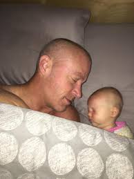 The morning of the Spartan Race World Championship I hung out in bed with  Taylor while mommy got ready for the race. Normally, she's in the bassinet  every night, but she got
