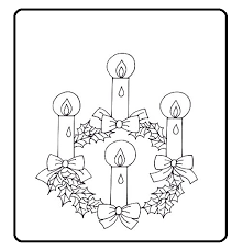 Corona De Adviento Para Colorear