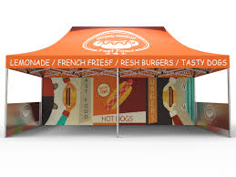 Beige pop up canopies is the most popular. 10x20 Custom Pop Up Canopy Tent Single Sided Full Backwall 2 X Single Sided Half Sidewalls Signwin
