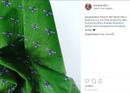 Hewson Bee Fabric Velvet Linen Nappa Leather Or Organic Cotton Canvas Bee Fabric Organic Cotton Canvas Fabric