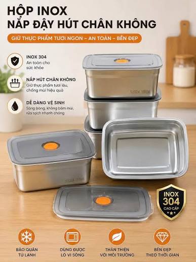Siu phẩm hộp inox dung tích 1500ml (1,5 lit) hàng đẹp Dùng hộp inox thì quá thích rồi nhưng trước chưa có dung tích vừa dùng như này. 😄 Sỉ: 1x /