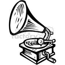 Black White Record Player Clipart Clip Art Free Clip Art Black And White