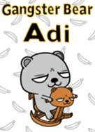Japanese kids bow to bear! Gangster Bear Adi Line Theme Line Store