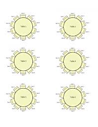 017 Round Table Seating Chart Template Excel Ideas