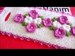 Ceyizlik Lif Modeli Youtube Diy Embroidery Woolen Craft Crochet Flowers