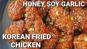 Honey Soy Garlic Crispy Korean Fried Chicken Taste Like Bbq Bonchon Crunchy Spicy And Jui Korean Fried Chicken Honey Fried Chicken Bonchon Chicken Recipe