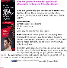 Goz Alti Cokmesi Guzellik Saglik Gozler
