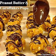 Peanut butter cookies kuih raya yang semakin dilupakan. Biskut Peanut Butter Cornflakes Pops Mek Jue S Kitchen Cooking With Love