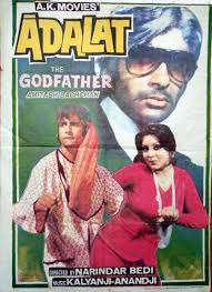 Adalat 1975 Amitabh Bachchan Classic Indian Bollywood Hindi Movies Posters Hand Painted Bollywood Posters Film Posters Vintage Amitabh Bachchan