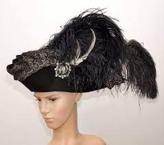 Gothic Hat Pirate Hat Baroque Rococo Barockhut Etsy In 2021 Pirate Hats Classy Hats Gothic Hat