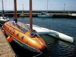 A Spaceship Or A Sailing Proa Moreplavanie Yahta Lodka