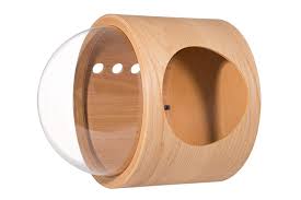 Myzoo Spaceship Gamma Wall Mounted Cat Perch *wood cat friendly furniture,truly cater to your cat's needs.