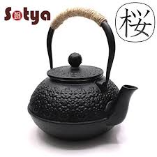 Black And White Teapot On Kardashians Sotya Teapot Japanese Handmade Cherry Blossoms Teapotstainless Steel Infuser09litreblack To View Further For This I Tea Pots Cast Iron Tea Pot Serveware Set