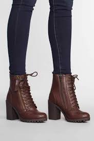 Black Booties With Brown Heel Edge Of Life Boots Chocolate Boots Womens Boots Combat Boot Outfits