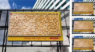 Dhl Maze Advertisement In The Netherlands In This Gigantic Three Dimensional Billboard Measuring 7 Guerilla Marketing Ad Of The World Billboard Advertising