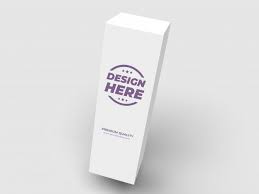 White Tall Box Package Mockup In 2020 Copper Business Cards Box Packaging Business Card Psd