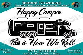 Download this free svg cut file from the resource library create your own happy camper shirt with your circut or silhouette machine. Pin On Technology Logos Design Shape