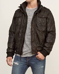 Leather Bomber Jacket Mens Leather Bomber Jacket Mens Outerwear Jacket Leather Outerwear