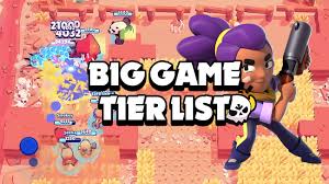 Firstly, the better stats a brawler has, the more effective it is at filling its role. Big Game Tier List What Are The Best Bosses Anti Bosses Brawl Stars Up