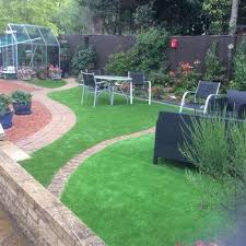 Barcelona Artificial Grass Circular Garden Design Artificial Turf Garden Design
