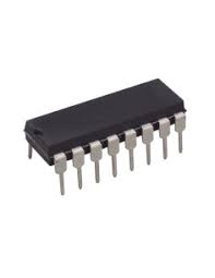 Integrated circuit 74HC151, multiplexer/data selector, 1 channel, 8:1,  5.2mA, 2-6V, DIP-16