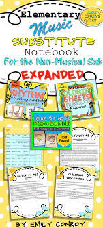 Music Sub Plans For The Non Musical Sub Expanded Music Sub Plans Music Substitute Music Teaching Resources