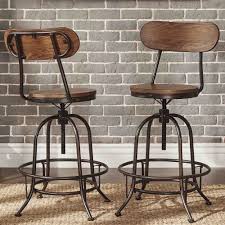 (414) £139.99 free uk delivery. Rustic Industrial Bar Stools With Backs Novocom Top