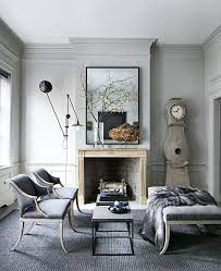 How A Minimalist West Village Townhouse Is Given A Sensuous New Life Black And White Living Room Farm House Living Room Country House Decor
