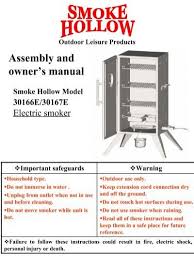 I called the manufacturer and they told me that the book that was. Assembly And Owner S Manual Smoke Hollow Smokers By Outdoor