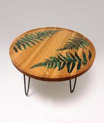 Fern Coffee Table Epoxy Resin Table Decorative Table Modern Interior Accent Housewarming Gift Wood Table Round Table Plant Decor In 2020 Resin Table Epoxy Resin Table Coffee Table