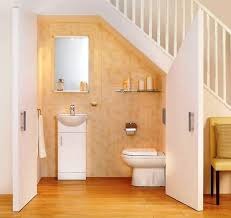 This Small Bathroom Design Under Stairs Under Stairs Bathroom Planning Read Article Bathroom Under Stairs House Bathroom Bathroom Design