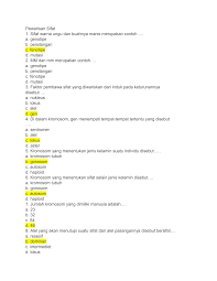 Sifat warna ungu dan buahnya manis merupakan contoh. 2
