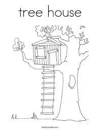 Whether you go with a traditional evergreen or a homemade mini christmas tree, we have several decorating ideas for tabletop christmas. Tree House Coloring Page Twisty Noodle