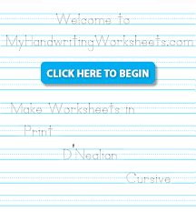 Make Worksheets In Print D Nealian Cursive In 2020 Handwriting Worksheets Handwriting Worksheet Maker Cursive Handwriting Worksheets