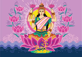 Let us meditate on the great goddess sri lakshmi. Vektor Abbildung Der Gottin Lakshmi 139281 Vektor Kunst Bei Vecteezy