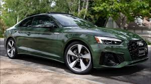 2020 Audi A5 Coupe In District Green Metallic Shown In Walkaround Video