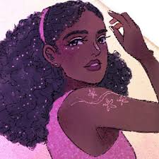 Purple Pink Cute Aesthetic Deer