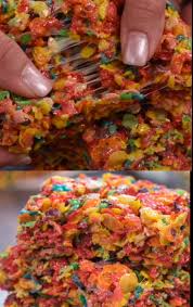 Fruity Pebble Krispie Treats Crazy For Crust Video Recipe Video Krispie Treats Recipe Cereal Treats Fruity Pebbles Treats